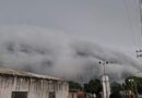 Impactantes nubes en la localidad de Ticum, en el sureño municipio de Tekax