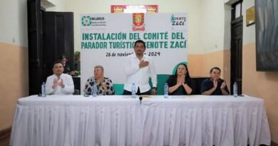 Alcalde de Valladolid, Homero Novelo, informa que el Cenote Zací ya cuenta con un consejo administrativo