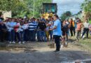 Edwin Bojórquez continúa abanderando el inicio de construcción de calles en Kanasín