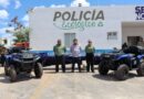 Edwin Bojórquez entrega equipo de trabajo a la Policía Ecológica de Kanasín