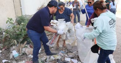 En jornada de limpieza en Reparto Granjas en Kanasín recolectan 3 toneladas de basura