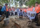 Edwin Bojórquez coloca la primera piedra del Centro de Desarrollo Comunitario en Kanasín