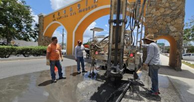 Edwin Bojórquez realiza acciones preventivas ante la temporada de lluvias en Kanasín