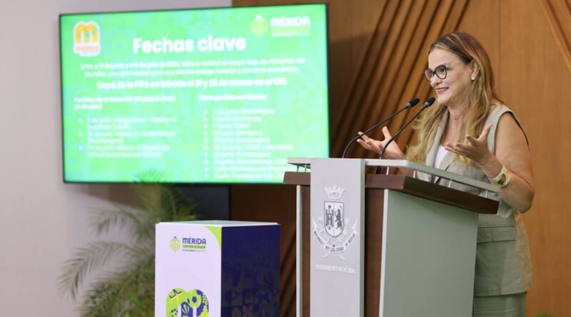 Presenta Cecilia Patrón actividades y acciones para atraer visitantes a Mérida durante el Mundial de Fútbol 2026