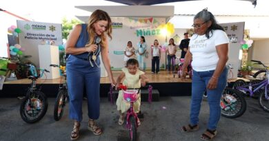 Entre alegría y reconocimiento celebran en grande a los niños en la Policía Municipal de Mérida