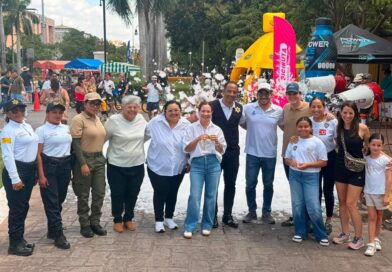 Ayuntamiento realiza la Feria «Mérida en Familia es Mejor” durante la BiciRuta