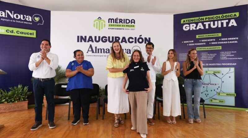 La atención a la salud mental es gratuita en Mérida: Cecilia Patrón inaugura nueva sede Alma Nova en Ciudad Caucel