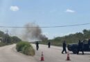 Explosión y fuga de gas paraliza la carretera Mérida-Tetiz: culpan a ingenieros del tren maya