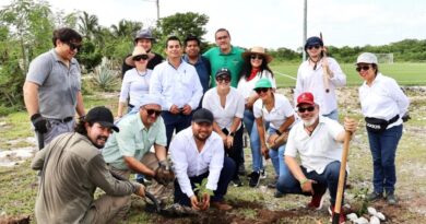 Conagua y Semarnat participan en jornada de reforestación en Progreso, Yucatán