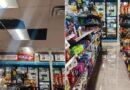 Colapsan por la lluvia plafones de un Oxxo: Protección Civil Municipal clausura temporalmente