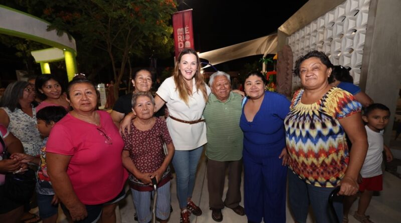 En Mérida las obras las deciden los meridanos: Cecilia Patrón entrega el Parque Santa María de Guadalupe
