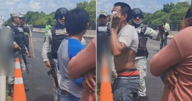Se quedaron con ganas de rapiñar huevo de un tráiler volcado en la autopista Mérida-Cancún