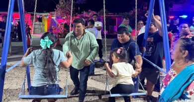 De basurero a espacio de convivencia en la comisaría de Teya: Edwin Bojórquez inaugura nuevo parque infantil