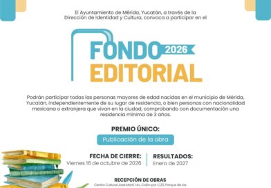 Abren las convocatorias del Fondo Editorial y el Premio Internacional de Poesía Ciudad de Mérida 2026