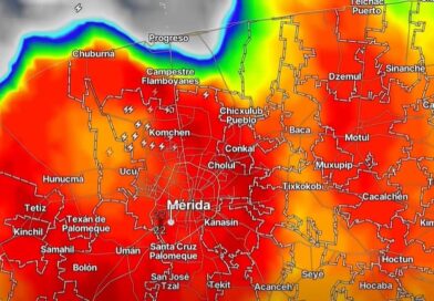 Torrencial lluvia en el centro de Mérida: récord de 134.4 mm de precipitación hasta las 16 horas