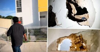 Les vendieron casas con paredes rellenas de papel, en Ciudad Caucel