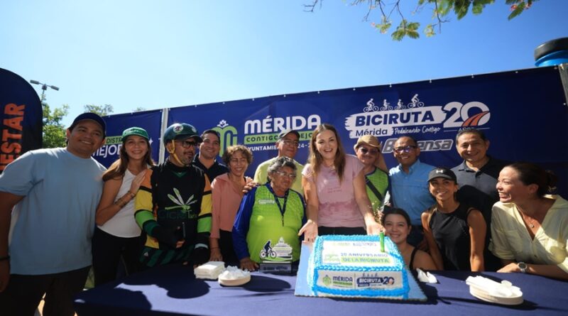 Cecilia Patrón celebra 20 años de la Bici-Ruta: un espacio de convivencia, movilidad y comunidad