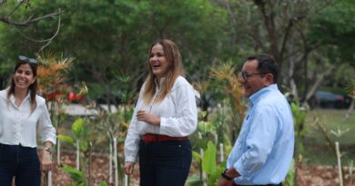 Cecilia Patrón entrega el primer jardín de lluvia para prevenir encharcamientos en Ciudad Caucel
