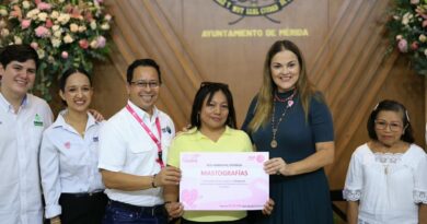 Cecilia Patrón suma esfuerzos para la prevención del cáncer de mama en comisarías de Mérida