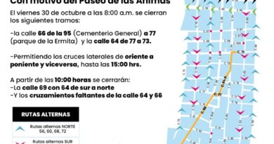 El Ayuntamiento de Mérida anuncia operativo vial y cierres de calles con motivo del “Paseo de las Ánimas”