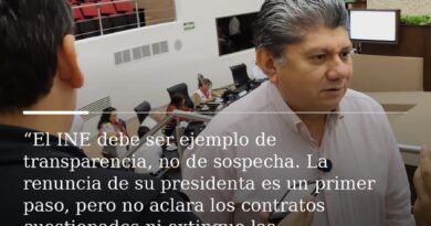 La renuncia de Taddei no basta: El PRI exige esclarecer los contratos del INE, afirma Gaspar Quintal